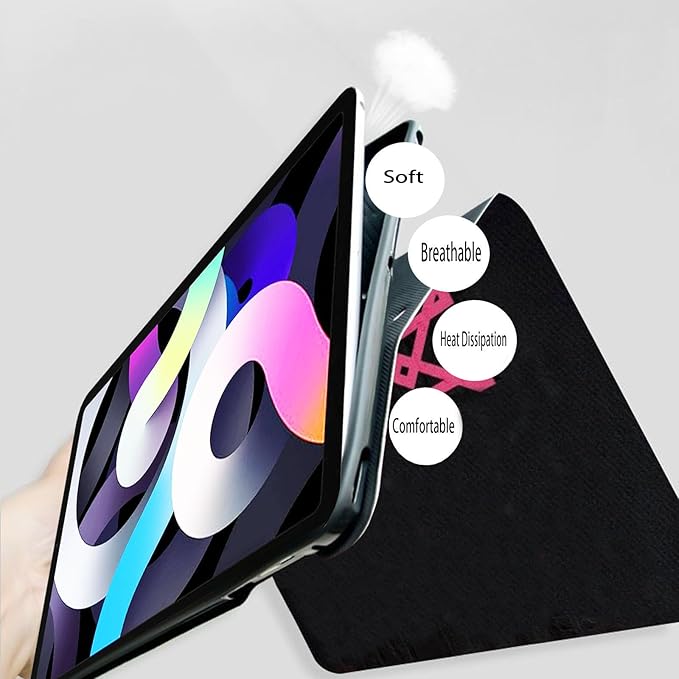 ZERMU Case for iPad (A16) 11th/10th Generation 11''/10.9'' (2025/2022) Mess%i #10 Miam%i Soccer Shockproof Magnetic Cover [Auto Sleep/Wake] with Pencil Holder