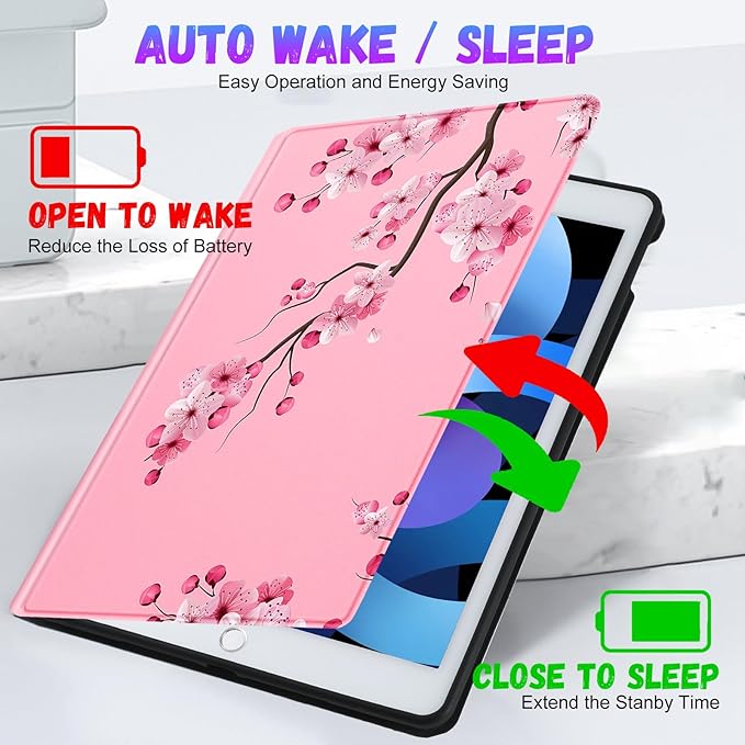for iPad Air 3rd Generation Case for Apple iPad Pro 10.5 Inch Case Cute Kids Women Girls Teens Girly Kawaii Folio Flowers Pretty Unique Design Cover for iPad Air 3 Gen 2019 Pro 10.5 Cases