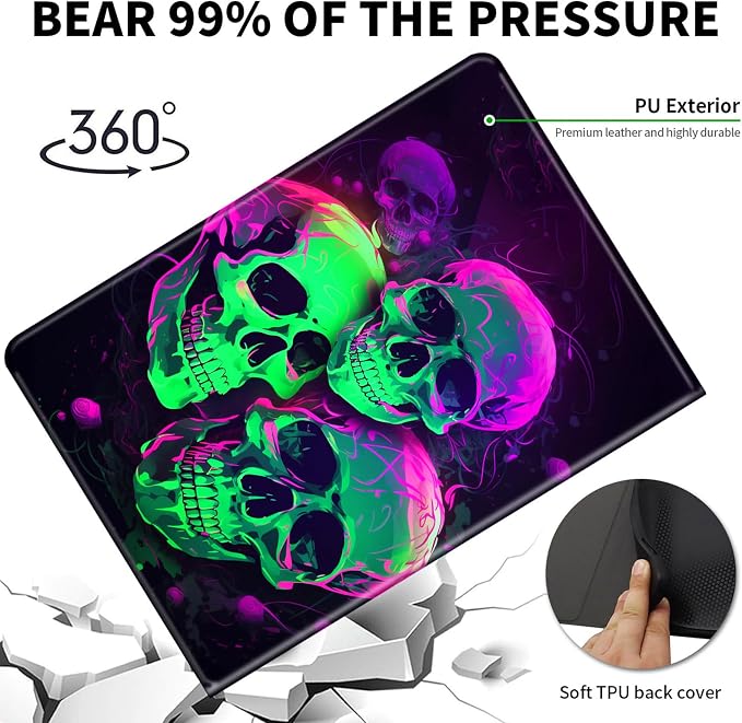 Green Purple Skull