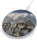 Ankylosaurus Dinosaur Fast Portable Charger 10W Funny Graphic Phone Charging Pad with USB Cable