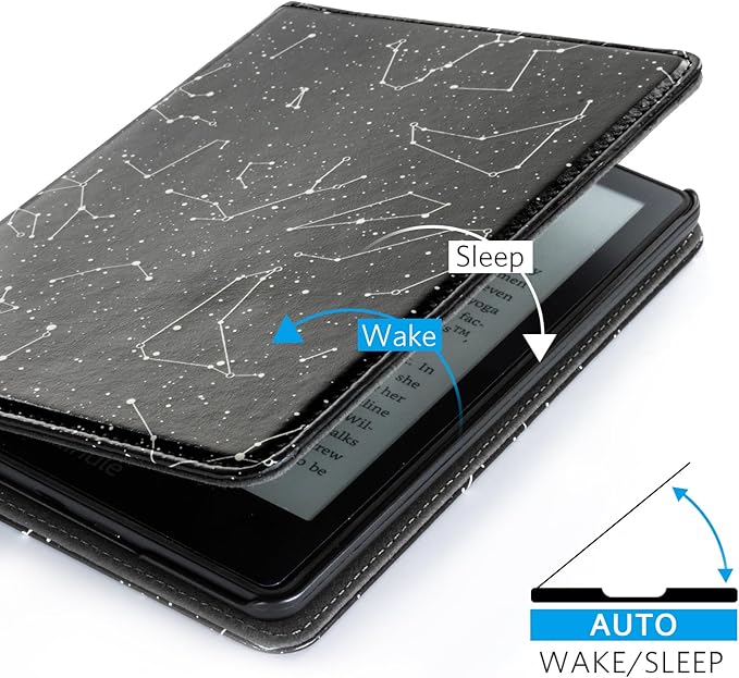 CoBak Case for 6 Tablet Cases (2024 &amp 2022 11th Gen) - PU Leather Smart Cover with Auto Sleep/Wake &amp Hand Strap Premium Protective Case for Tablet Case