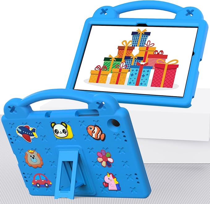 Compatible with Samsung Galaxy Tab A9 Plus X216B(2023) Tablet Case Lightweight Shockproof Protective Case with Shoulder Strap &amp Stand Handle for Girl Kid Gift Sky Blue