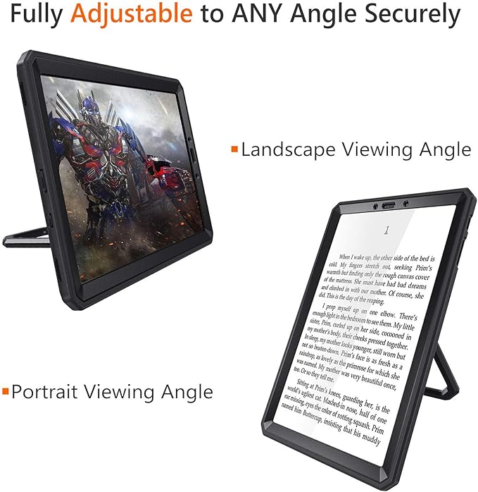 Fintie Shockproof Case for Samsung Galaxy Tab S4 10.5 2018 Model SM-T830/T835/T837 [Tuatara Magic Ring] [360 Rotating] Multi-Functional Grip Stand Carry Cover w/Built-in Screen Protector Black