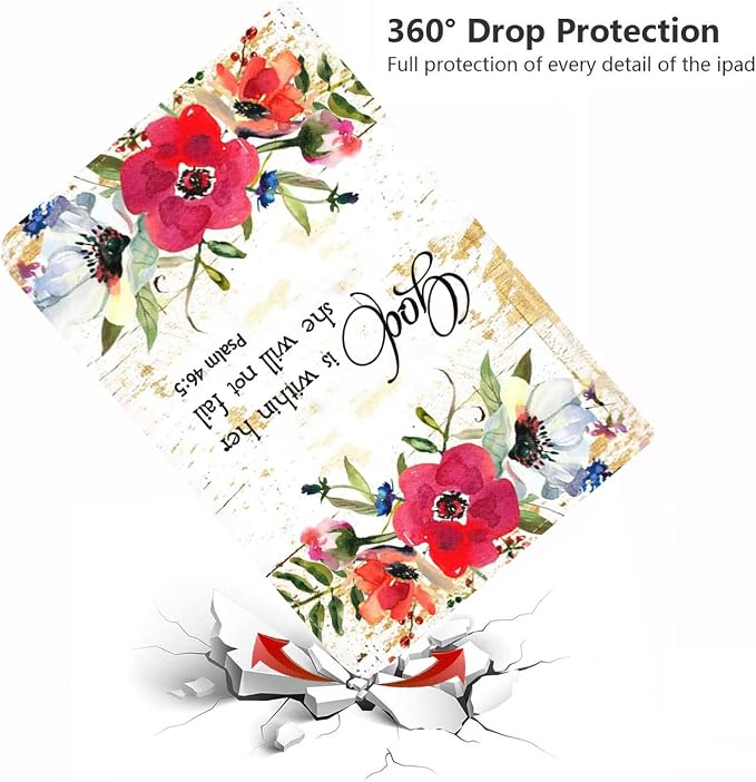 Floral Quote Bible Verse Psalm 46:5