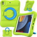 MRWHO Kids Case for iPad 9th 8th 7th Generation 10.2 inch – Sturdy Lightweight Flexible Shockproof Stand Handle Girls Boys Cover for iPad 9 8 7 Gen 2021/2020/2019 Green