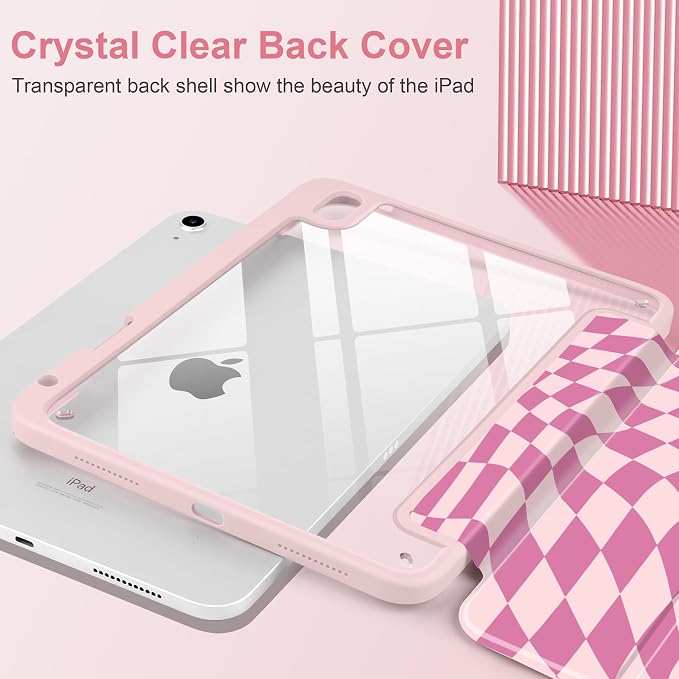 Pink Wavy Checker