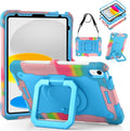 DETUOSI Case for iPad (A16) 11th Generation 11 Inch 2025 Shockproof Cover with 360°Rotatable Stand &amp Shoulder Strap Heavy Duty Case for iPad 10th Gen 10.9 Inch Camouflage Blue