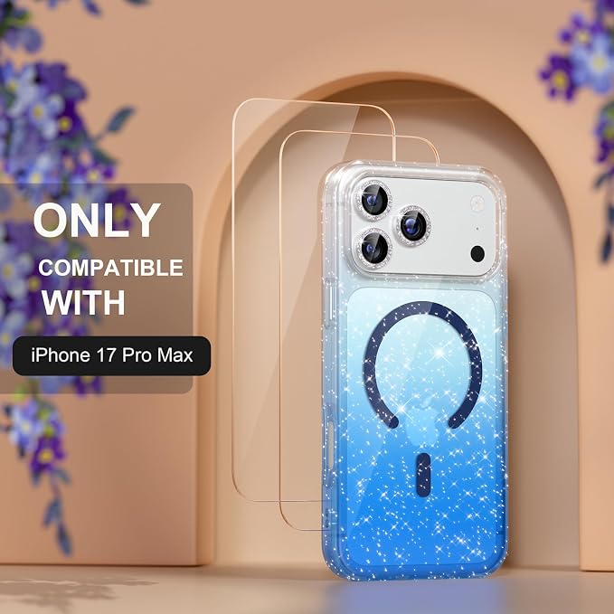 Glitter Clear/Blue