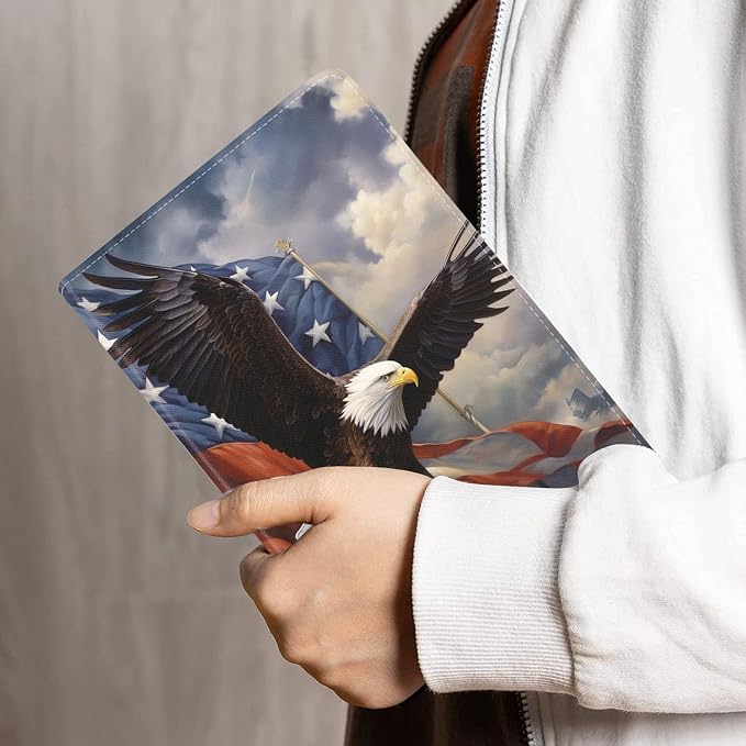 Patriotic American Flag Bald Eagle