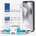 DOME GLASS Whitestone [Authentic full coverage] Tempered glass screen protector for Galaxy S24 with UV lamp [2pack]