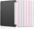 DONGKE Case for Samsung Galaxy Tab A11 Plus A11+ 11 inch (2025/2026) &amp Tab A9 Plus A9+ 11 inch (2024/2023) Slim Smart Stand Cover with Translucent Hard Back Auto Wake/Sleep - Pink Stripes
