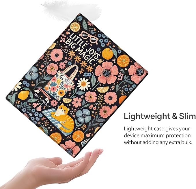 CoBak Case for Remarkable 2 Paper Tablet - Lightweight and Hard Back Shell Protective Book Folio Cover with Built-in Pen Holder - Only for 10.3 2020 Released (Little Joys)