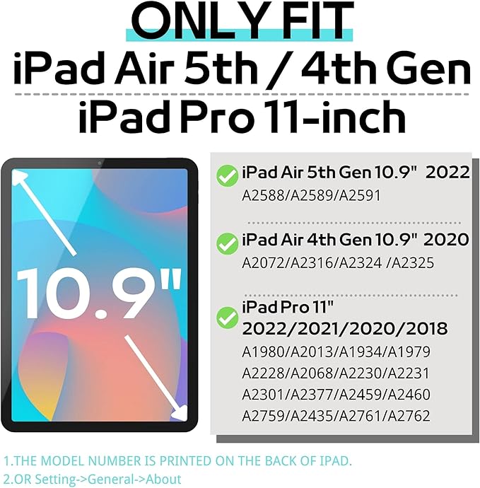 Pepkoo Triple Shockproof Case for iPad Air 5th/4th Generation 10.9 inch 2022/2020 and iPad Pro 11 Case Kids Boy Girl Cover with Kickstand Shoulder Strap (M-Pink)
