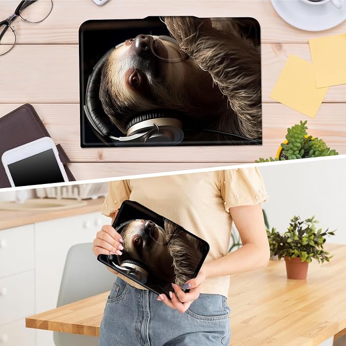 Sloth with Headphones