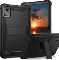 YINLAI for Lenovo Tab M11 Case 11-inch 2024 (TB-330FU) with Kickstand 3 in 1 Hybrid Men Women Kids Heavy Duty Shockproof Protective Tablet Hard Back Cover for Lenovo Tab M11 Black