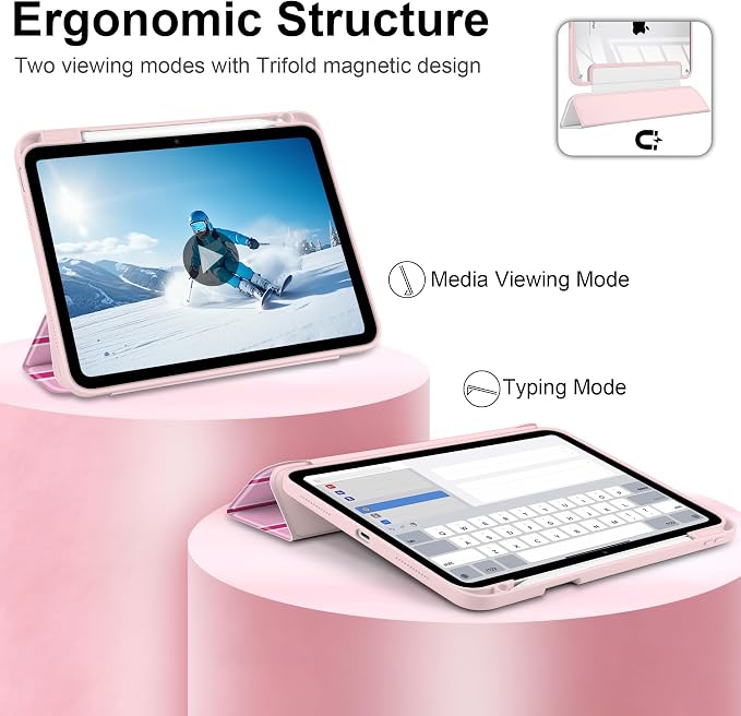 Magenta & White Stripes