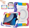 ROISKIN for iPad 6th 5th Generation Case 9.7 Inch Pro 9.7 Air 2 with 360 Kickstand Hand Strap [Screen Protector 15ft Drop Protection] Heavy Duty Air 2 /Pro 9.7 / iPad 6th 5th Gen Case for Kids