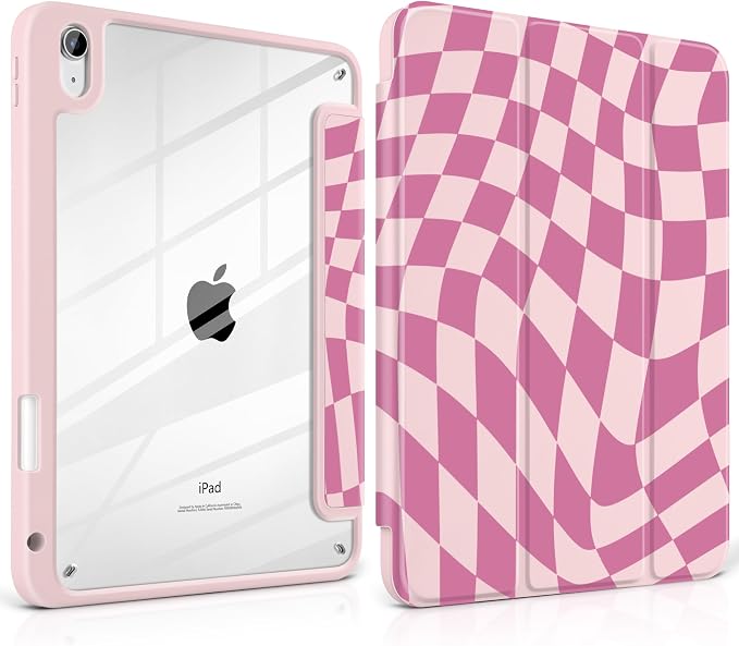 Pink Wavy Checker