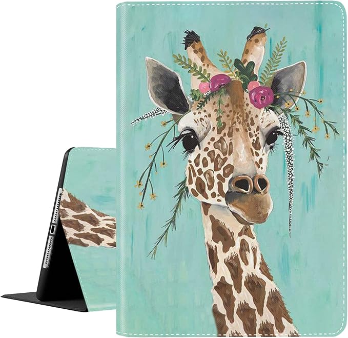 Green Rustic Wood and Giraffe