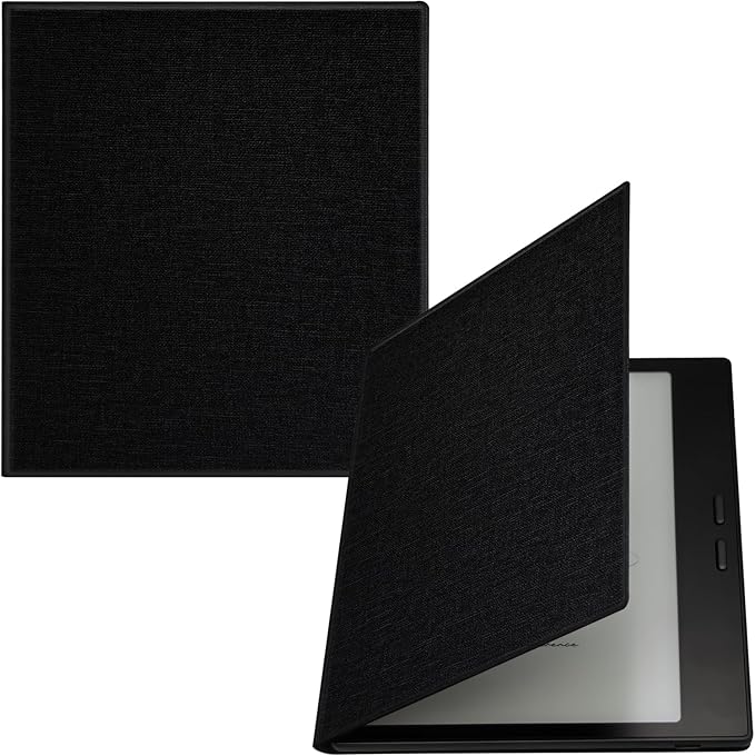 Magnetic Leather Case for 7'' Onyx Boox Go 7 / Boox Tablet Go Color 7 (Gen II/Gen I 2025/2024) /Boox Page Ultra-Thin Lightweight Cover with Auto Sleep/Wake &amp Magnetic Closure (Cloth Black)