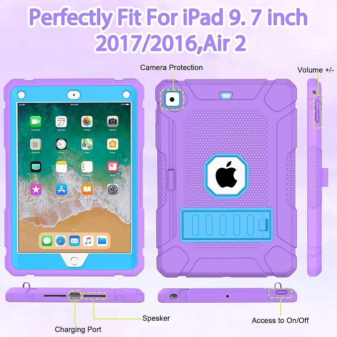Purple and Blue
