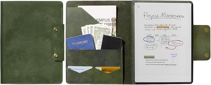 Genuine Leather Olive