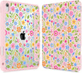 May Chen Case for iPad Air 13 Inch M4 2026 M3 2025 M2 2024 [Built-in Pencil Holder] Shockproof Cover with Clear Transparent Back Shell Auto Sleep/Wake Cover Small Flowers