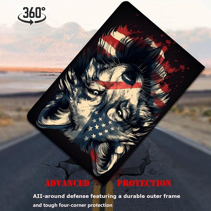 American Flag Wolf