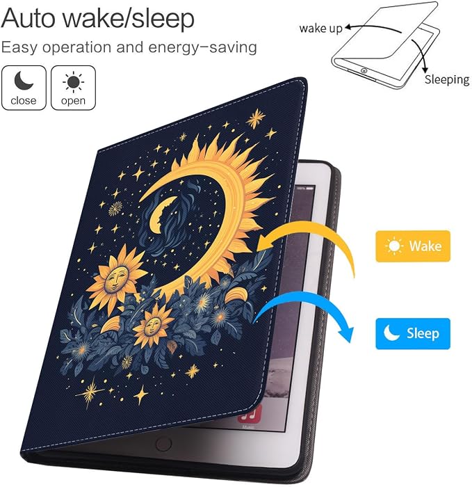 Celestial Theme Sun with Crescent Moon