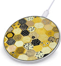 Honeycombs Floral Stripes Polka Dots Fast Portable Charger 10W Funny Graphic Phone Charging Pad with USB Cable