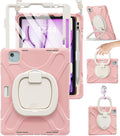 BRAECN for iPad Air 11 Inch Case M4 2026/M3 2025/M2 2024 iPad Air 10.9 5th/4th Gen iPad Pro 11 4th/3rd/2nd/1st Kids Cover with Screen Protector Pencil Holder Shoulder Strap Handle &amp Kickstan