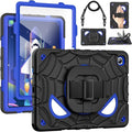 Grifobes Case for Samsung Galaxy Tab A11+ / A9+ Plus 11 inch 2026/2024 Full Body Protection with Screen Protector/Rotating Stand Hand/Shoulder Strap for 11” Tablet Cover Black+Blue