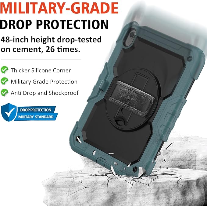 Teal Case with Glass Screen Protector