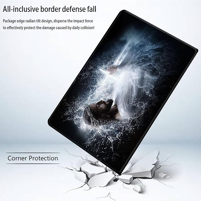 Bxgolkgd Tablet Case for 6.8 Kindle Paperwhite (11th Generation-2021) &amp Kindle Paperwhite Signature EditionAuto Wake/Sleep FunctionJesus Christ