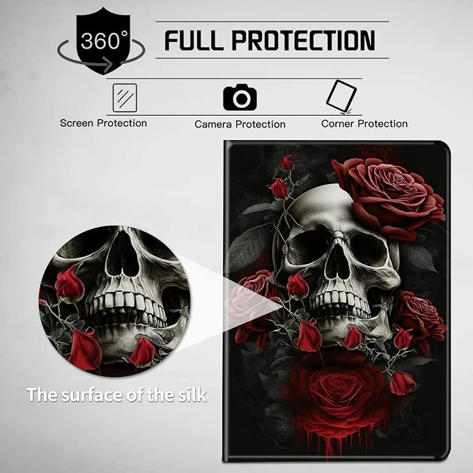 Red Rose Skull