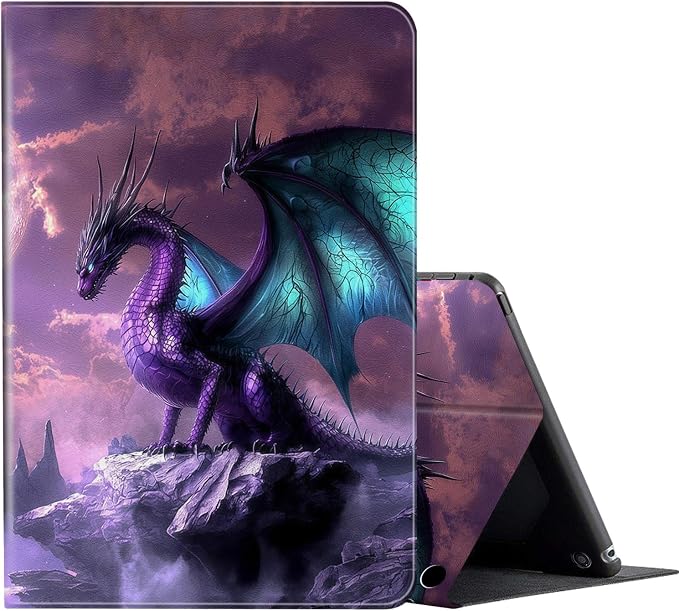 Purple Dragon with Blue Wings