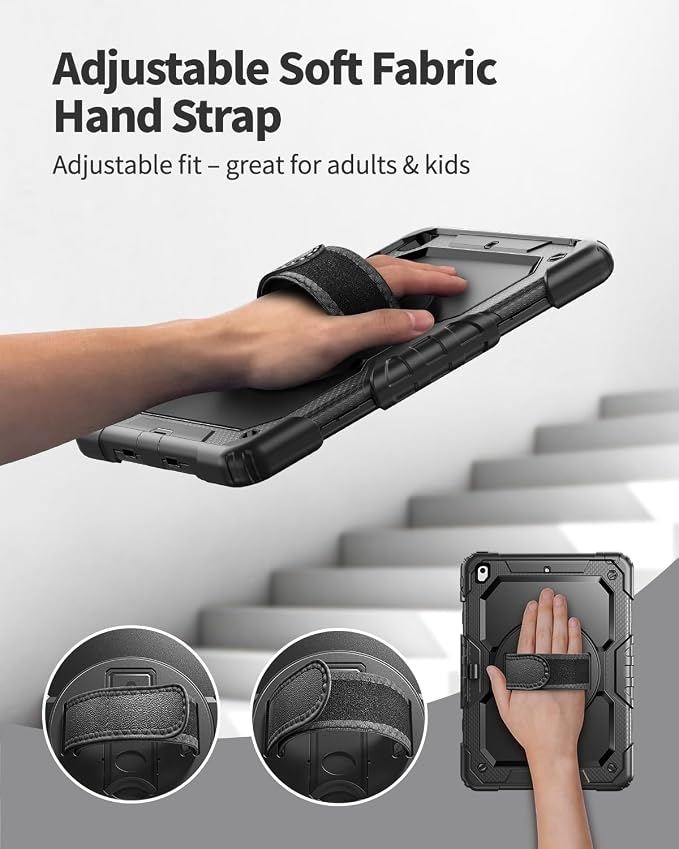 Black Case with Glass Screen Protector
