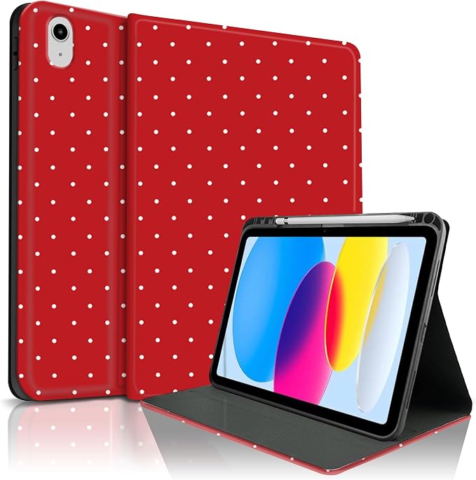 White Polka Dots Red