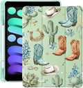 Cool Western Cowboy for iPad Air 3 Case with Pencil Holder Auto Sleep/Wake Green Leather Soft TPU Back Cover for iPad Pro 10.5 Inch 2017