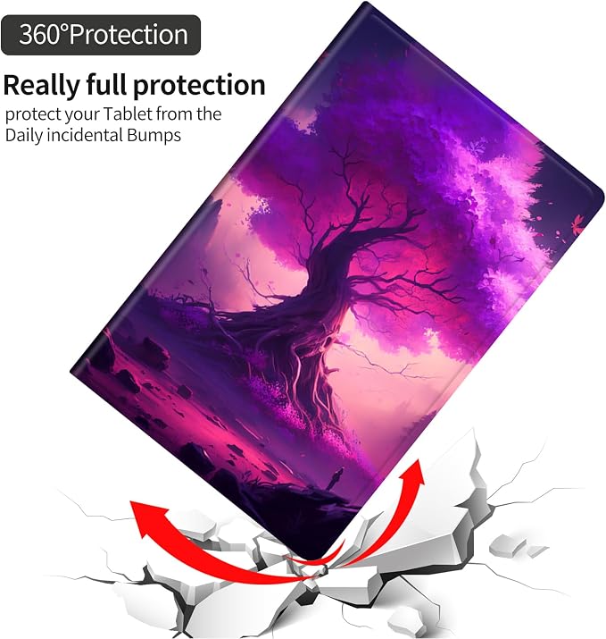 Purple Tree in Forest