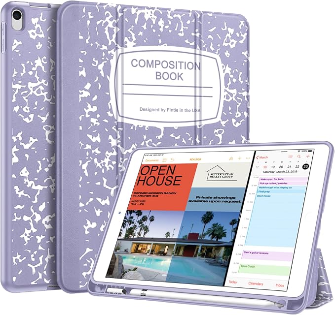 composition book lilac