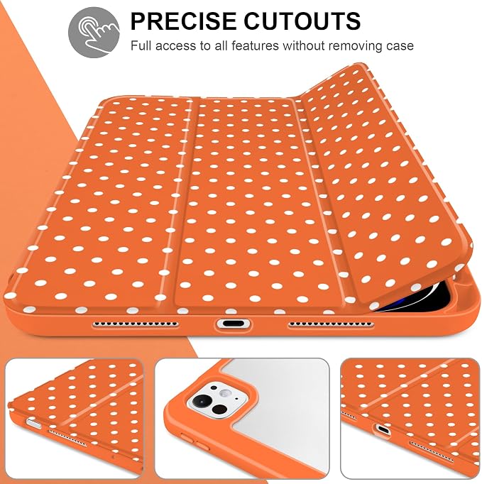Orange white dot