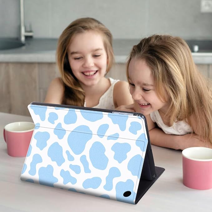 Blue Cow Print