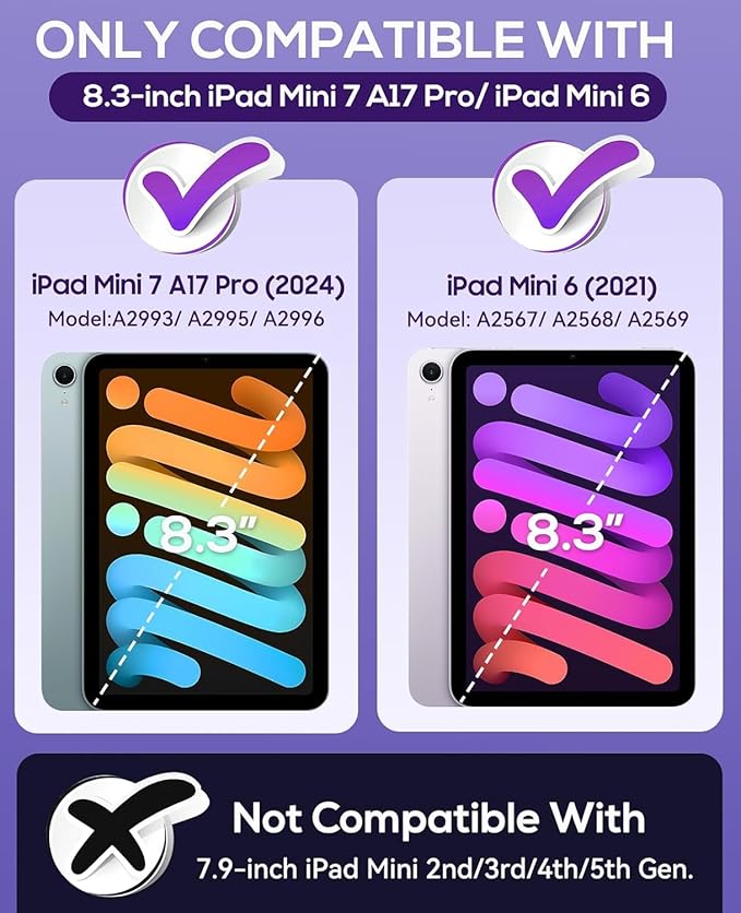 for iPad Mini 7 (A17 Pro) 2024/Mini 6 8.3'' Butterfly Case for Kids Girls Cute Kawaii Girly Butterfly Soft Silicone Cover with Stand Shoulder Strap for iPad Mini 7th/6th Generation 8.3 Pink