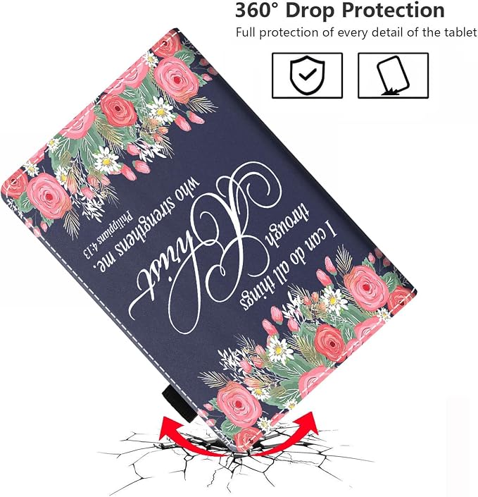 Floral Quote Bible Verse Philippians 4-13