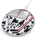 Hockey Player Wireless Charger Pad Portable Wireless Charging Station Compatible with All Smartphone