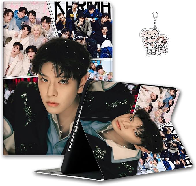 Stray SKZ Kids Tablet Case with Pencil Holder Compatible with iPad 7/8/9/10/Pro/Mini/Air Felix Tablet Case Kawaii (for iPad Pro 6th/5th/4th/3rd (12.9)Seungmin)