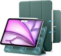 ESR for iPad Air 13 Inch Case M4/M3/M2 (2026/2025/2024) iPad Pro 12.9 Case Powerful Magnetic Attachment Slim Trifold Stand Case Supports Pencil Pro &amp Pencil (USB-C) Rebound Series Green