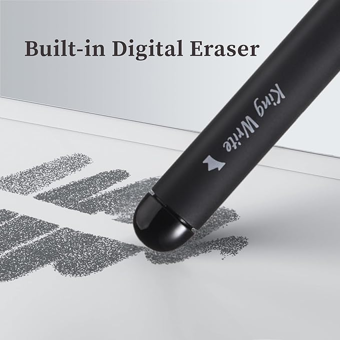 MR05 EMR Stylus for Kindle Scribe/Remarkable 2 with Digital Eraser 4096 Pressure Sensitivity Palm Rejection Digital Pen for EMR Devices/Tablet with 10 Tips-Black