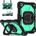 for Galaxy Tab A11+ Plus/A9+ Case 11” Rugged Case for Samsung Galaxy A9 Plus/A11+ Tablet with 360 Rotating Stand Screen Protector Shoulder Strap Pen Holder 2025/2023 Model Black Mint